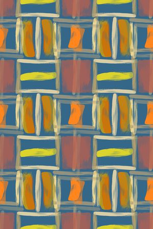 男装格子印花华亿平台图片