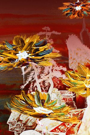 笔触印花华亿平台图片