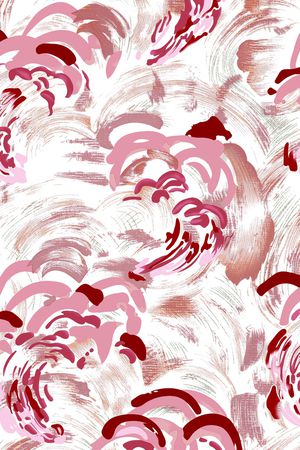 抽象花卉印花华亿平台图片