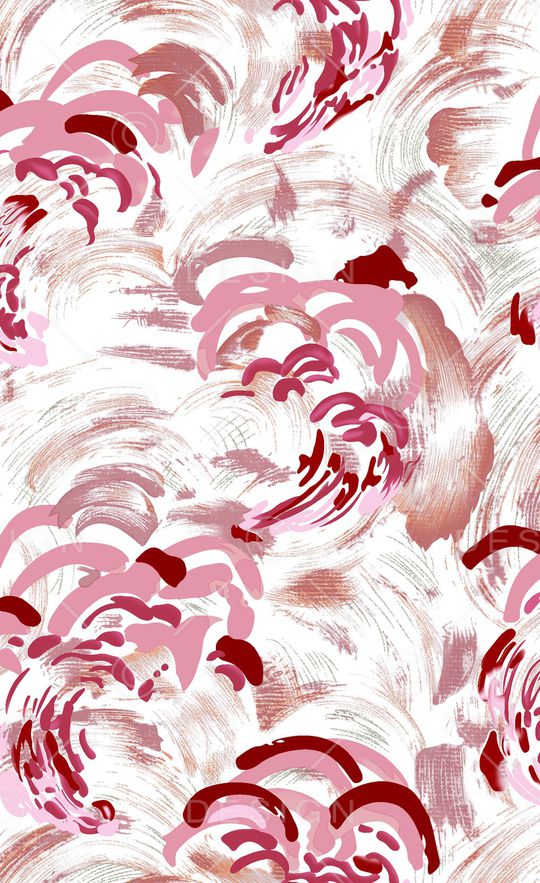 抽象花卉印花华亿平台图片