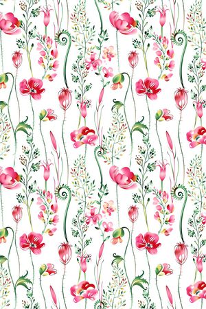 白底花印花华亿平台图片