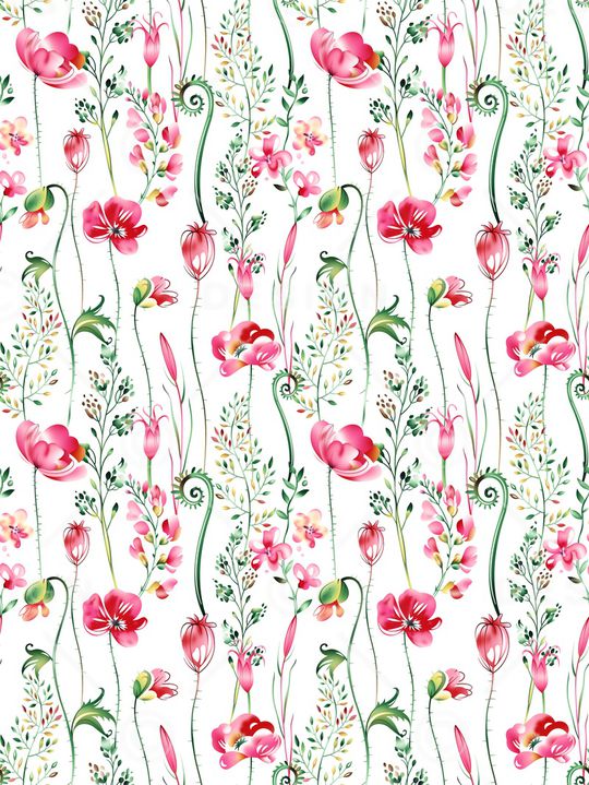 白底花印花华亿平台图片