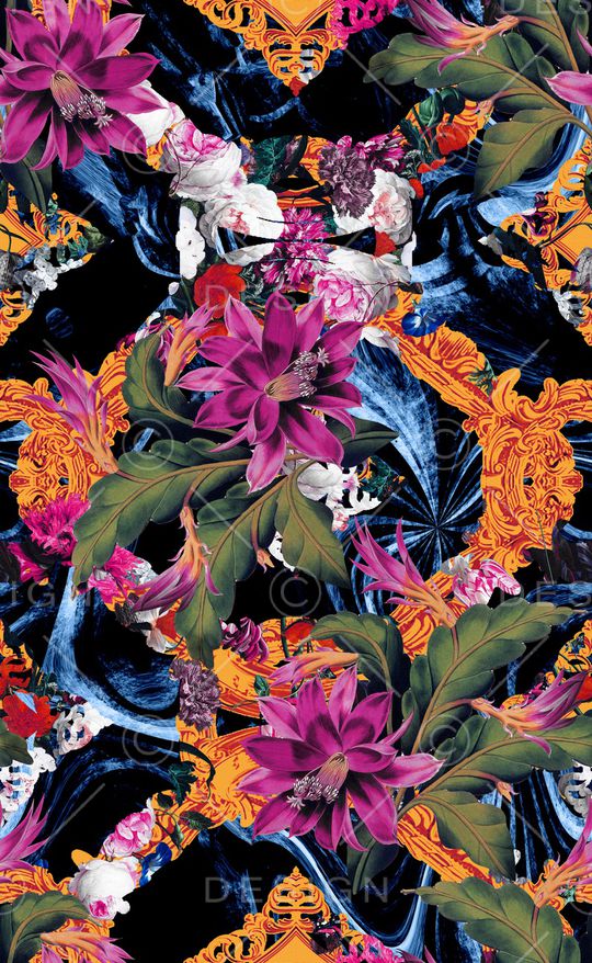 中国风印花华亿平台图片