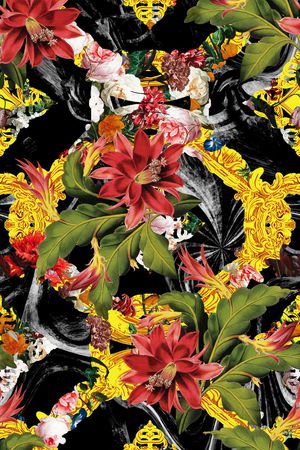 中国风印花华亿平台图片