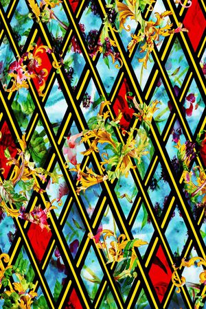 中国风印花华亿平台图片