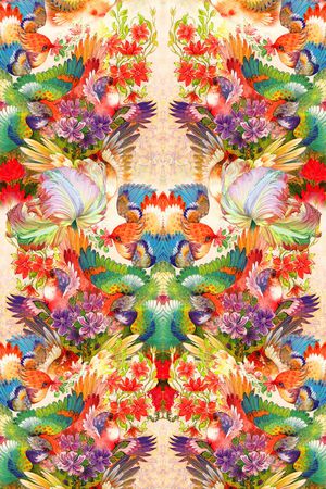 抽象印花华亿平台图片