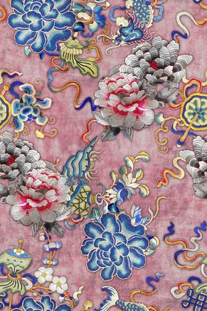 牡丹印花华亿平台图片