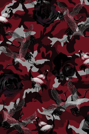 中国风印花华亿平台图片