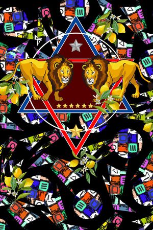 抽象印花华亿平台图片