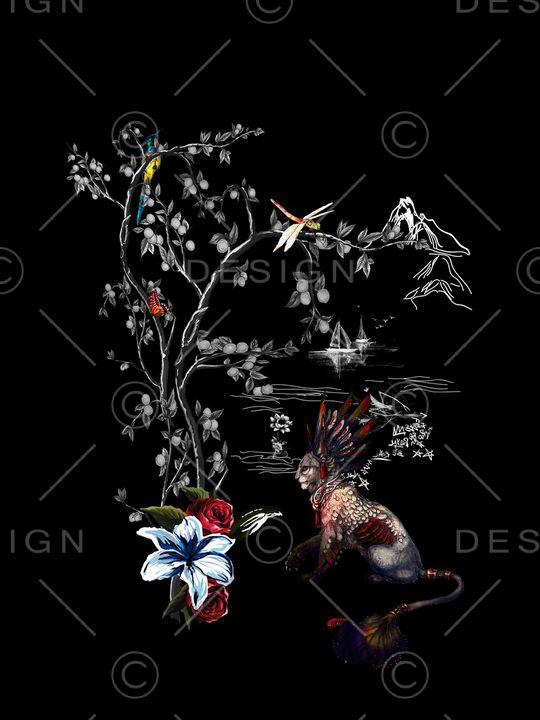 鸟印花华亿平台图片