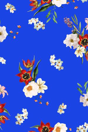 彩底花卉印花华亿平台图片