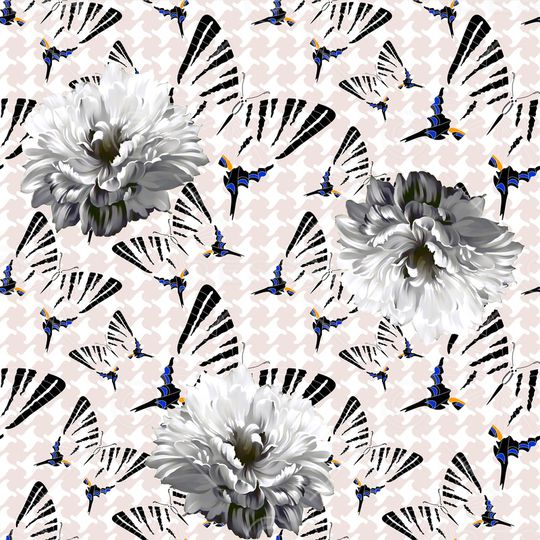 花卉印花华亿平台图片