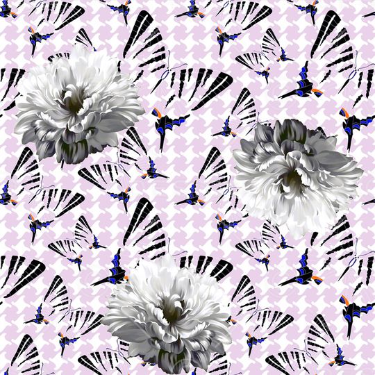 花卉印花华亿平台图片