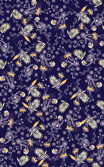 1040865-b124手绘植物花卉