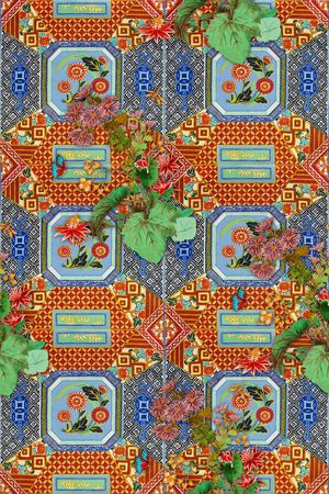 民族风印花华亿平台图片