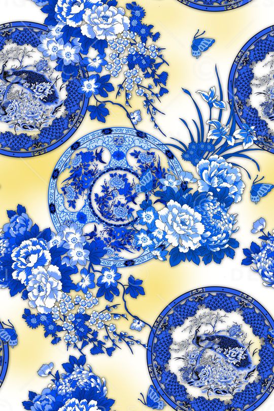 花卉印花华亿平台图片