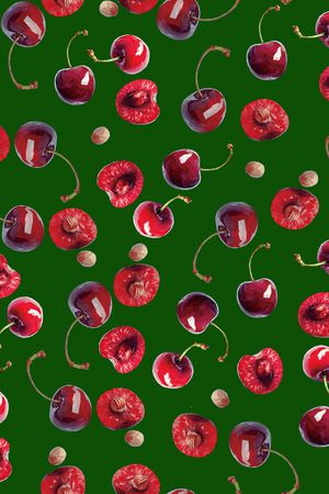 黑底花卉印花华亿平台图片