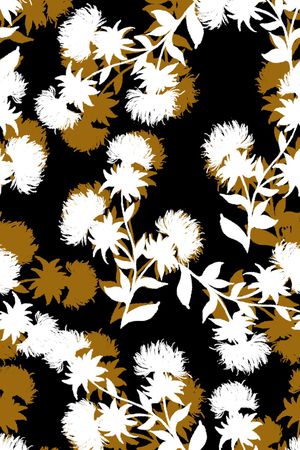 抽象花卉印花华亿平台图片