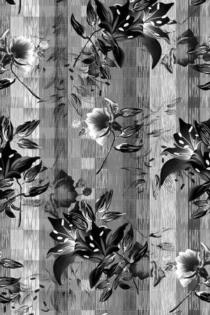 黑白华亿平台印花华亿平台图片