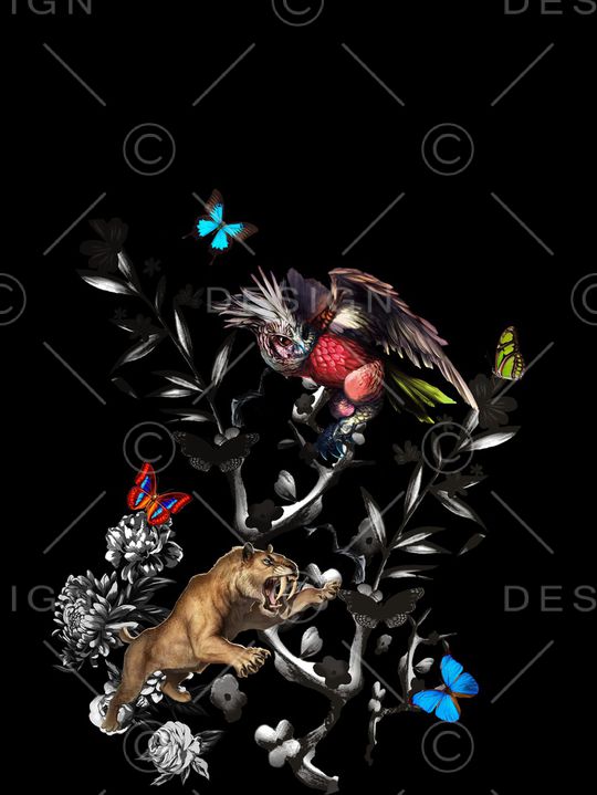 鸟印花华亿平台图片