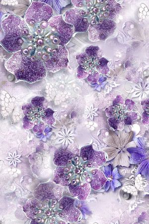 迪拜花卉印花华亿平台图片