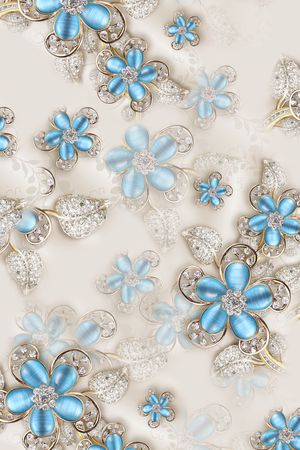 金属花卉印花华亿平台图片