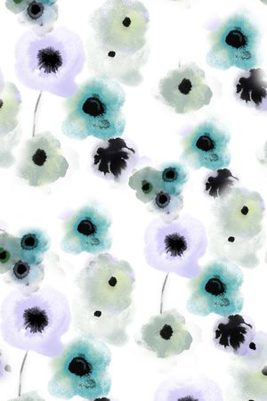 抽象花卉印花华亿平台图片