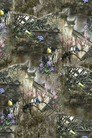 抽象印花华亿平台图片