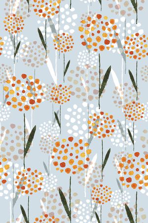 抽象花卉印花华亿平台图片