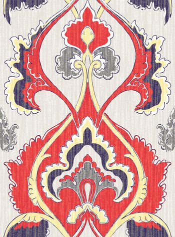 大马士革纹印花华亿平台图片