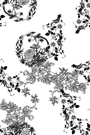 复古印花华亿平台图片