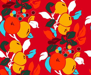 抽象花卉印花华亿平台图片