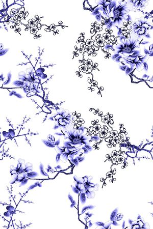 梅花印花华亿平台图片