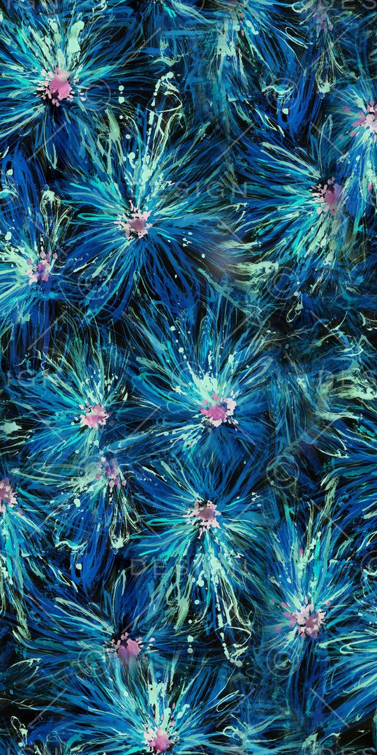 抽象花卉印花华亿平台图片