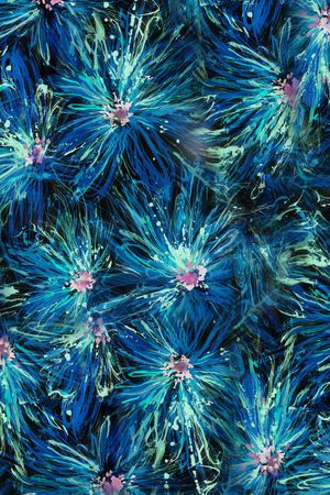 抽象花卉印花华亿平台图片