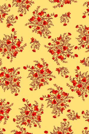 小碎花印花华亿平台图片