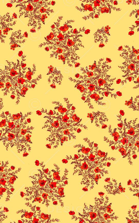 小碎花印花华亿平台图片