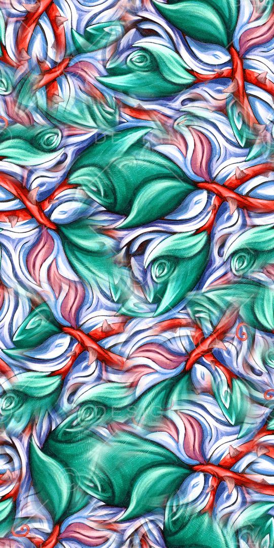 抽象花卉印花华亿平台图片