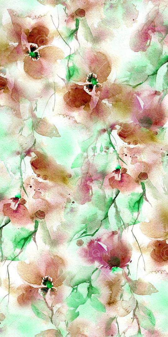 抽象花卉印花华亿平台图片