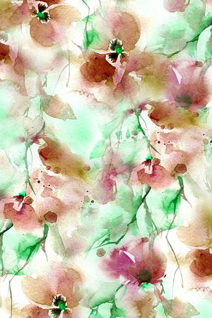 抽象花卉印花华亿平台图片