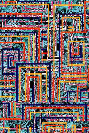 条纹印花华亿平台图片