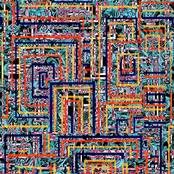 条纹印花华亿平台图片