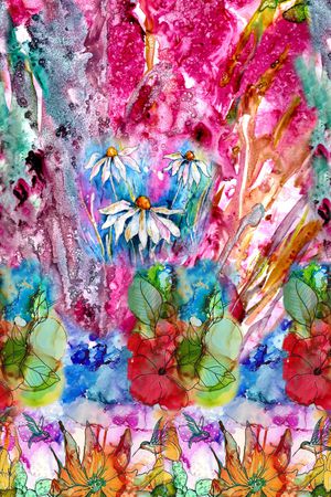 抽象印花华亿平台图片