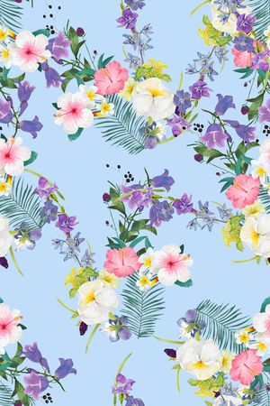 彩底花卉印花华亿平台图片