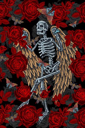 骷髅印花华亿平台图片