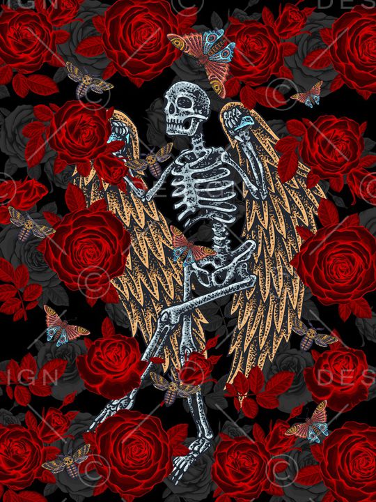 骷髅印花华亿平台图片