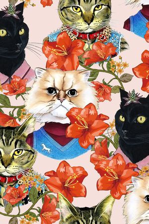 动物花卉印花华亿平台图片