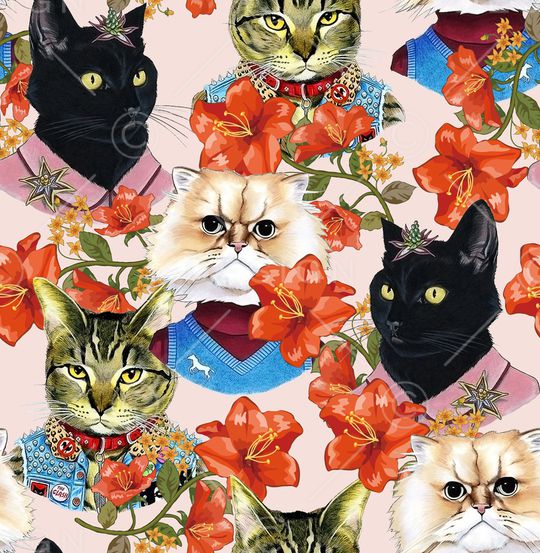 动物花卉印花华亿平台图片