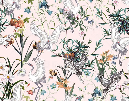 动物花卉印花华亿平台图片