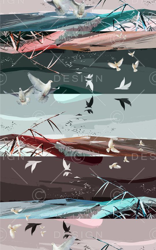 鸟印花华亿平台图片